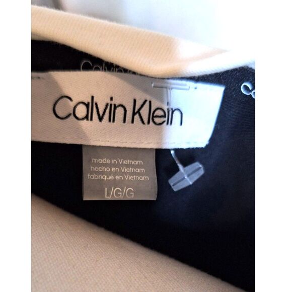 Calvin Klein Navy & White T-Shirt Dress Womens Sz.L - Picture 6 of 6